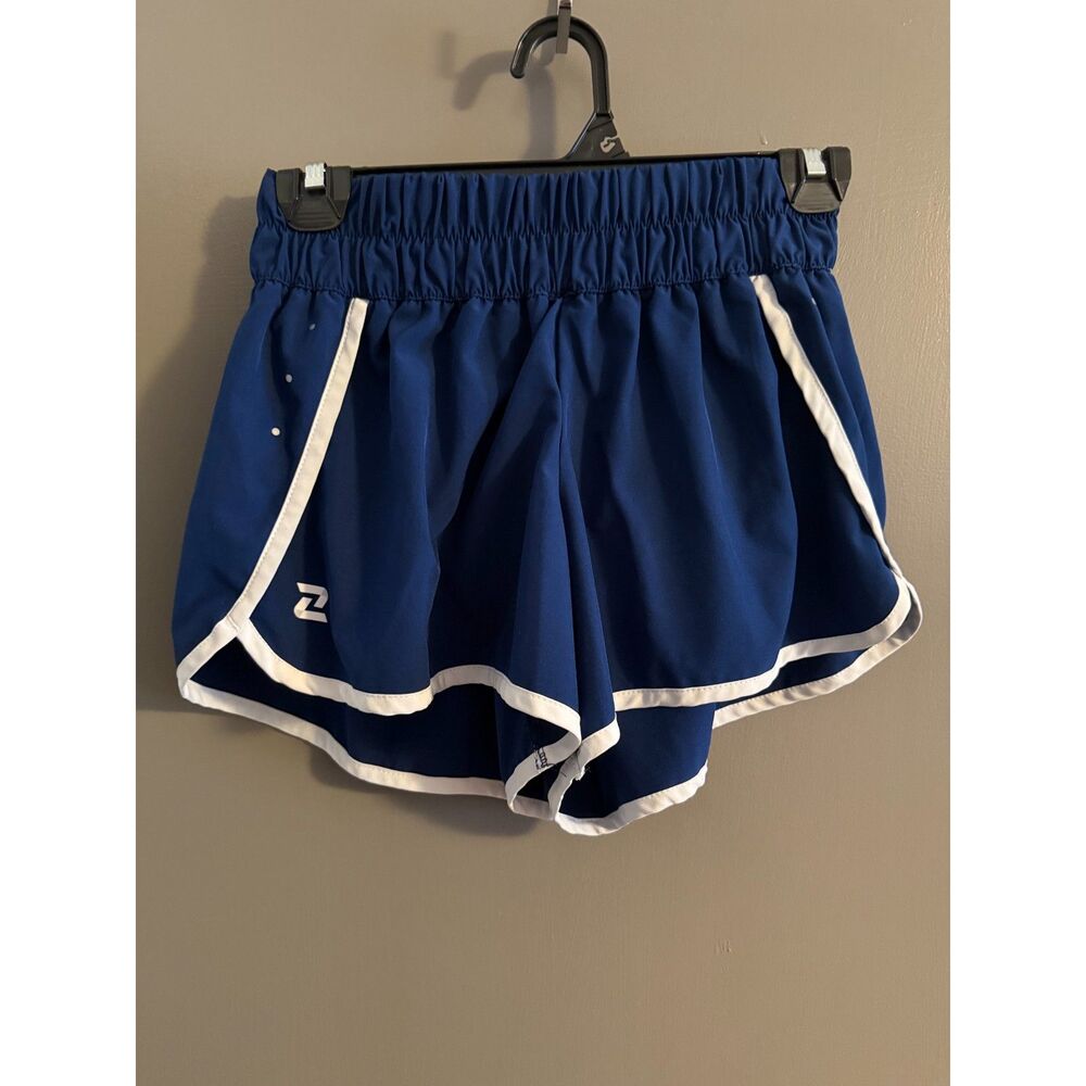Zelos Active Athletic Shorts Blue White Size S Women